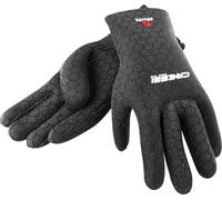 Cressi High Stretch Gloves, Guanti in Neoprene Elastico 3.5 mm per Apnea e Immersioni, Unisex Adulto, Nero/Rosso, S