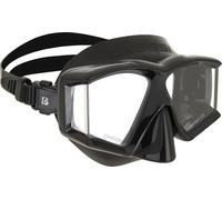 Cressi Horizon Mask Black/Black - Maschera Unisex per Immersioni e Snorkeling Dotata di 4 Vetri Temperati Separati per Una Visione Panoramica Senza Interruzioni, Nero/Nero