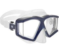CRESSI Horizon Mask Clear/Blue Navy - Maschera Unisex per Immersioni e Snorkeling Dotata di 4 Vetri Temperati Separati per una Visione Panoramica senza Interruzioni, Trasparente/Blu Navy