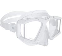 Cressi Horizon Mask Clear/White- Maschera Unisex per Immersioni e Snorkeling Dotata di 4 Vetri Temperati Separati per Una Visione Panoramica Senza Interruzioni, Trasparente/Bianco