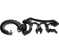 Cressi Hose Holder Clip 3 Black - Clip Supporto per 3 Fruste Immersione, Nero, Taglia Unica, Unisex