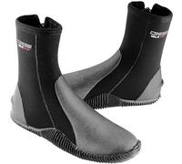 Cressi Isla Boots, Calzari per Immersione in Neoprene con Suola 3mm Unisex Adulto, Nero/Logo Rosso/3mm, XL