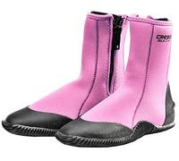 Cressi Isla Boots, Calzari per Immersione in Neoprene con Suola 3mm Unisex Adulto, Rosa/Nero/3mm, XS