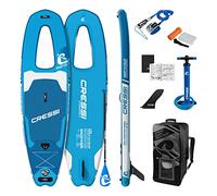 Cressi Isup Complet Set Reef Window Isup Set, Kit Tavola SUP Facile da gonfiare (meno di 10 minuti) Completo di Tutti gli Accessori Necessari per Uso e Trasporto, Blu/Azzurro, 10'2'', Unisex Adulto