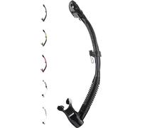 Cressi Itaca Ultra Dry Snorkel - Aereatore Dry per Immersione Apnea e Snorkeling, Nero/Nero, Unisex Adulto