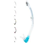 CRESSI Itaca Ultra Snorkel, Aereatore Dry per Immersione Apnea e Snorkeling Unisex Adulto, Trasparente/Acquamarina, Taglia Unica