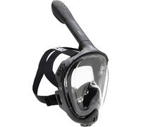 CRESSI Java Full Face Mask Black/Black L/Xl - Maschera Snorkeling Integrale Unisex, Lente Ultra Chiara Anti Fog, 100% Silicone, Snorkel Dry con Valvole Sicurezza, Nero/Nero, L/XL