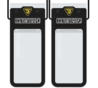 Cressi Jimmy Phone Case Black - 1 Custodia Impermeabile Morbida per Cellulare, Nero, 7'', Adulto Unisex (Confezione da 2)