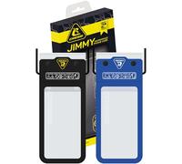Cressi Jimmy Phone Case Bundle, 2 Custodie Impermeabili Rigide per Cellulare Unisex Adulto, Nero/Blu, 7''