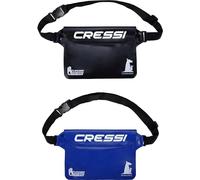 Cressi Kangaroo Dry Pouch Bundle Black + Blue - 2 Marsupi Impermeabili Porta Cellulare e Oggetti, 1 Nero + 1 Blu, Taglia Unica, Unisex Adulto