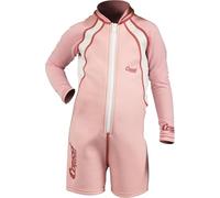 Cressi Shorty Kid - Muta Shorty per Bambini in Neoprene Ultra Stretch 1.5/2mm, Maniche Lunghe, XXL (7/8 Anni), Rosa/Bianco