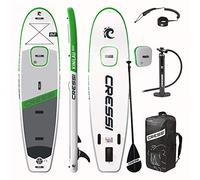 Cressi Kinilau 2.0 Edition SUP 10'6", Tavola Gonfiabile per Praticare Lo Stand Up Paddling Unisex Adulto, Bianco/Verde, Taglia Unica