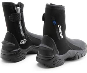 CRESSI Korsor Rigide Sole Boots 5 mm - Calzari per Immersione in Neoprene 5 mm Colore Nero con Suola Rigida