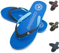 Cressi Leaf Flip Flop, Ciabatte Infradito Spiaggia e Piscina Unisex Adulto, Azzurro, 41/42 EU