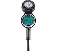 Cressi Leonardo Professional Console Subacquea, Unisex - Adulto, Nero, 3 Psi