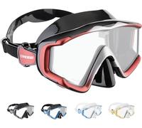 Cressi Liberty TRISIDE Mask Black-Red/Silver
