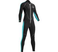 Cressi Lido Lady Monopiece Wetsuit 2mm, Muta Monopezzo Neoprene Ultrastretch-Donna, Nero/Blu (Acquamarina), L/4