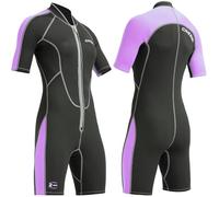 Cressi Lido Lady Shorty Wetsuit Black/Lilac 2mm L/4