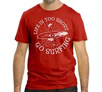 Cressi Life is Too Short, T-Shirt Uomo, Rosso, L