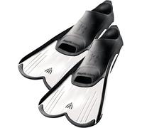 Cressi Light, Pinne Corte Leggere e Potenti per Nuoto/Snorkeling Unisex-Adulto, Bianco, 41/42 EU