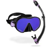 CRESSI Limited Edition HiroQuest Adult Mask & Snorkel Set made by Cressi x Steve Aoki_Maschera F-Dual+Snorkel Supernova Dry, Taglia Unica, Unisex