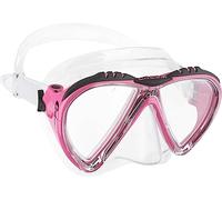 Cressi Lince, Maschera Unisex - Adulto, Trasparente/Rosa