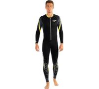 Cressi Lui Monopiece Wetsuit 2.5mm - Muta Monopezzo Uomo in Neoprene High Stretch 2.5mm, Nero/Giallo, L