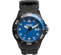 Cressi Manta, Orologio Professionale Subacqueo Unisex Adulto 100 m/10 ATM, Nero/Blu, Taglia Unica