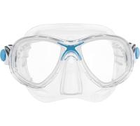 Cressi Marea Jr, Maschera Subacquea a Due Vetri Separati Unisex Bambini, Trasparente/Blu, Taglia Unica