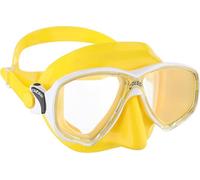 Cressi Marea Mask - Maschera Immersioni e Snorkeling, Giallo/Bianco, Taglia Unica, Unisex Adulto