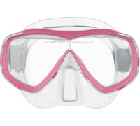 CRESSI Estrella Jr Mask - Maschera Estrella Jr per Snorkeling e Immersioni, Trasparente/Rosa, Taglia Unica, Unisex Junior