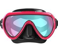 Cressi Maschera Monolente Miele, Nero/Fucsia, UV 420 Blu/Arancione