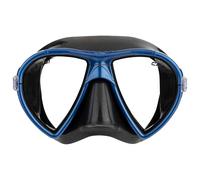 CRESSI Ocean Mask Black/Blue - Maschera Singola Perla per Immersioni e Snorkeling, Nero/Blu, Taglia Unica, Adulti