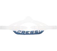 CRESSI Mask Strap Professional Serie Group C, Cinturino Originale per Maschere Sub e Snorkeling Unisex Adulto, C_Trasparente/Blu Metal, Taglia Unica