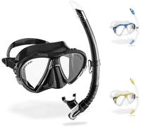 Cressi Matrix & Gamma - Combo Set Maschera Matrix + Snorkel Gamma Immersioni e Snorkeling, Nero/Nero, Taglia Unica, Unisex Adulto