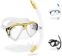 Cressi Matrix - Maschera o Combo Set Maschera Matrix + Snorkel Gamma Immersioni e Snorkeling, Taglia Unica, Unisex Adulto