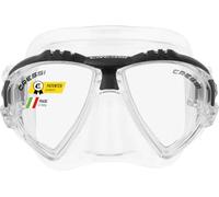 Cressi Matrix Mask - Maschera Immersioni e Snorkeling, Trasparente/Nero, Taglia Unica, Unisex Adulto
