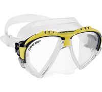 Cressi Matrix Mask - Maschera Immersioni e Snorkeling, Trasparente/Giallo, Taglia Unica, Unisex Adulto