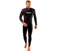 Cressi Maya Man Monopiece Wetsuit 2.5 mm, Muta Monopezzo Neoprene Ultrastretch Uomo, Nero/Rosso, L/4