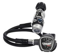 Cressi MC9-Sc Compact PRO-INT, Erogatore Iperbilanciato per Immersioni Sub Unisex Adulto, Nero