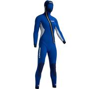 Cressi Medas Lady Complete Wetsuit 5 mm, Muta Composta da Pantalone/Corpetto Zip e Giacca Zip Diagonale con Cappuccio Donna, Blu (Silver), L