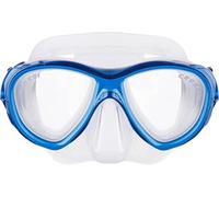 Cressi Samoa Mask - Maschera Immersioni e Snorkeling, Trasparente/Blu, Taglia Unica, Unisex Adulto