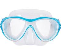 Cressi Samoa Mask - Maschera Immersioni e Snorkeling, Trasparente/Acquamarina, Taglia Unica, Unisex Adulto