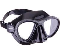 Cressi Metis Mask, Maschera per Apnea e Foto Sub, Minimo Volume Interno Unisex Adulto, Nero/Nero, Taglia Unica