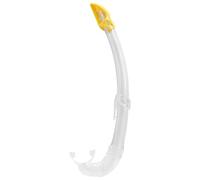 Cressi Mexico, Tubo Snorkel per Immersioni, Apnea, Snorkeling Unisex-Adulto, Trasparente/Giallo, Unica