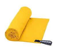 Cressi Microfibre Fast Drying, Asciugamano/Telo Sportivo in Microfibra, Vari Colori e Misure Unisex Adulto, Giallo, 50 x 100 cm