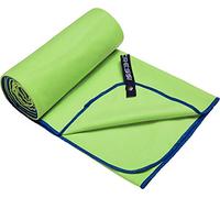 Cressi Microfibre Fast Drying, Asciugamano/Telo Sportivo in Microfibra, Vari Colori e Misure Unisex Adulto, Verde/Blu, 90 x 180 cm