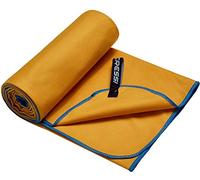 Cressi Microfibre Fast Drying, Asciugamano/Telo Sportivo in Microfibra, Vari Colori e Misure Unisex Adulto, Giallo Azzurro, 90 x 180 cm