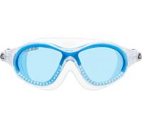 Cressi Mini Cobra - Premium Occhialini per il Nuoto, Piscina e Snorkeling, Trasparente/Blu/Lenti Azzurre, Bambini 7/15 Anni