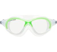Occhialini nuoto Cressi Cobra bianco verde con lenti trasparenti bambini